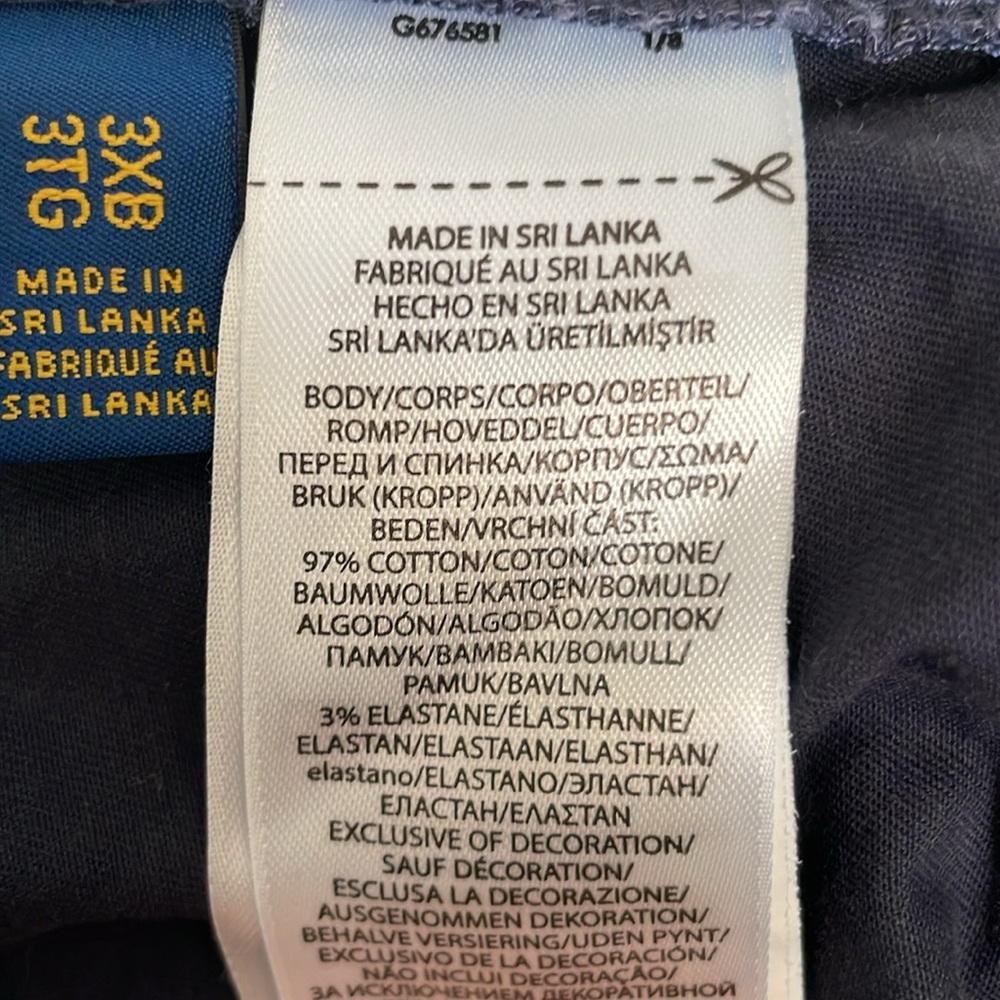 Ralph Lauren Navy elastic waist pants. - Picture 6 of 7